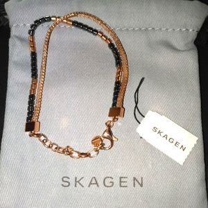 Skagen signed NWT rose gold toned bracelet